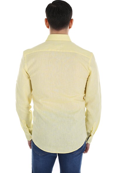 Diandor Uzun Kollu Erkek Gömlek Sarı/yellow 1812087