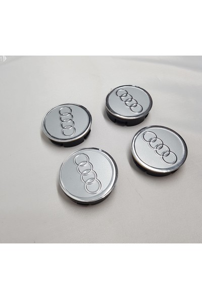 Duru Doruk Jant Göbeği Audi 65/60 (60MM Yuva) 4'lü Set Silver