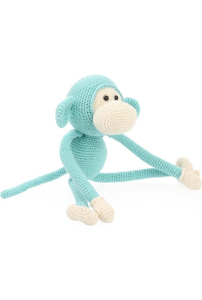 Baby Mika Sevimli Ilk Oyuncağım Maymun Max Uyku Arkadaşım Organik Amigurimi 34 cm