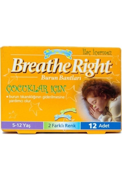 Breathe Right Çocuk 12 Adet x 6 Kutu