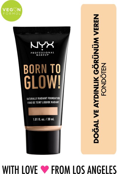 Nyx Professional Make Up Born To Glow-Vanillia 506 Fondöten