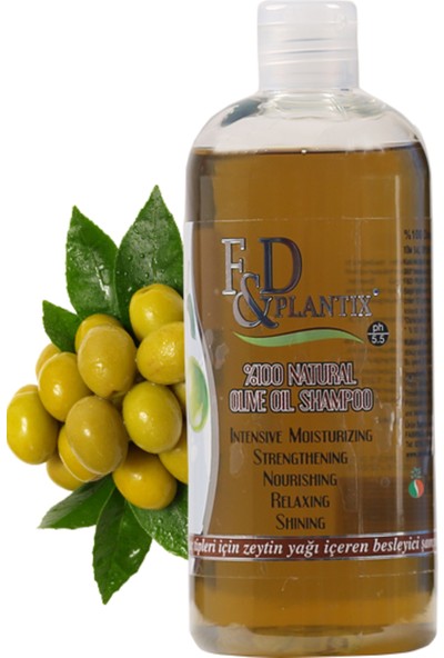 F&d Plantix %100 Doğal Zeytin Yağı Şampuanı 400 ml
