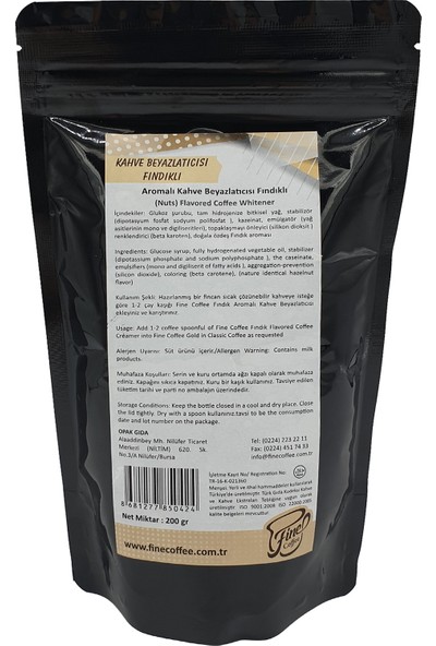 Fine Coffee Fındıklı Kahve Beyazlatıcı ( 200 gr )