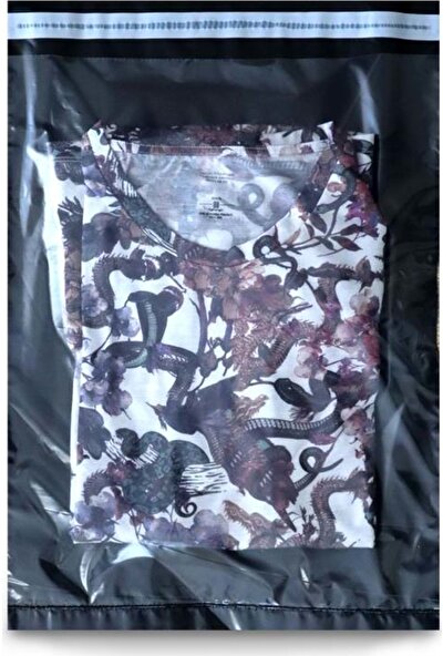 Aydın Plastik Siyah-Şeffaf Kargo Poşeti 35X45+5 cm - 100'lü