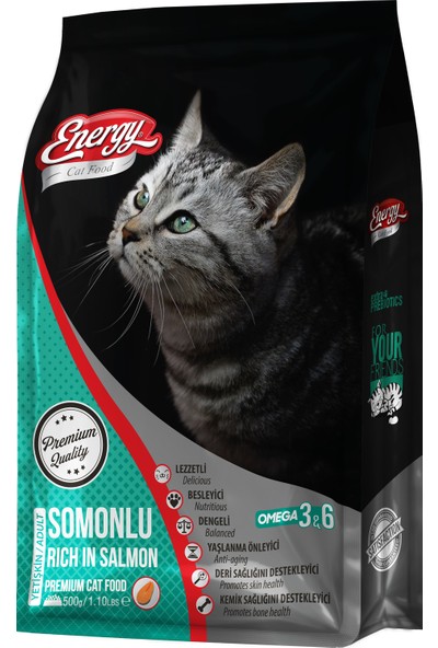 Energy Cat Food Energy® Yetişkin Kedi Maması Somonlu 500 gr