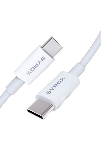 Syrox C95 Plus 3.0A Type-C To Type-C USB Şarj ve Data Kablosu