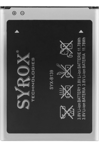 Syrox B139 N7100 Samsung Galaxy Note 2 3100 Mah Li-Ion Batarya
