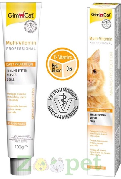 Gim Cat Gimcat Multi Vitamin Paste 12 Vitaminli Kedi Macunu 100 gr