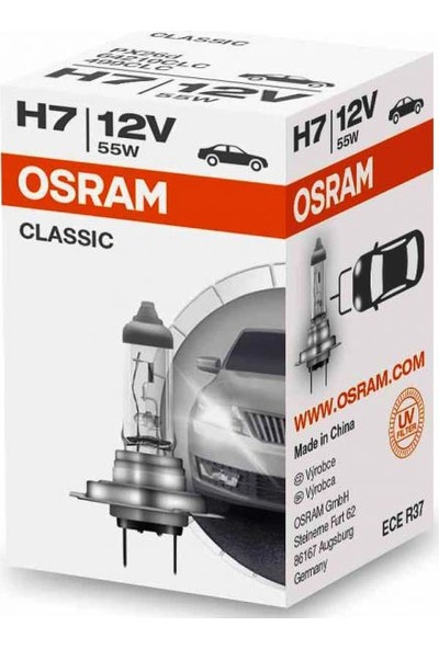 Osram 2 Adet Osram 64210 Clc Classic H7 Far Ampulü 12 Volt 55 Watt