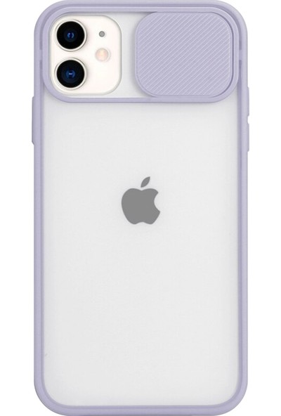 Erl Apple iPhone 11 (6.1'') Kamera Lens Korumalı Sürgülü Lüx Kılıf