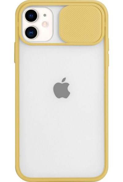 Erl Apple iPhone 11 (6.1'') Kamera Lens Korumalı Sürgülü Lüx Kılıf