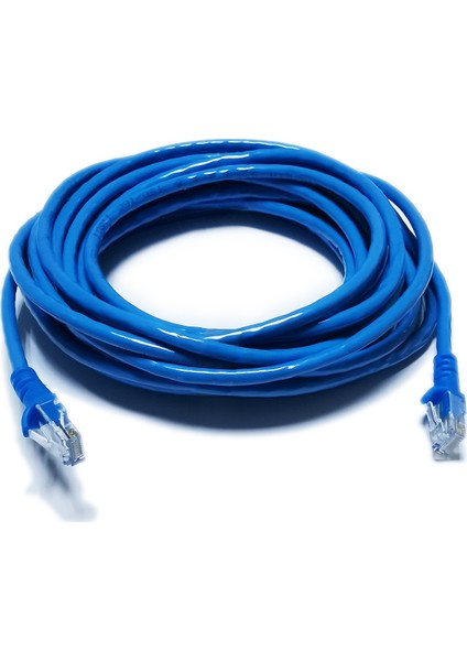 20 cm-Santimetre CAT6 Network-Ağ-Ethernet Kablosu Mavi