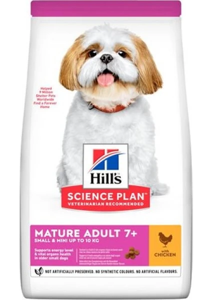 Small & Mini Mature Adult 7+ Tavuklu Yaşlı Köpek Maması 1,5 Kg