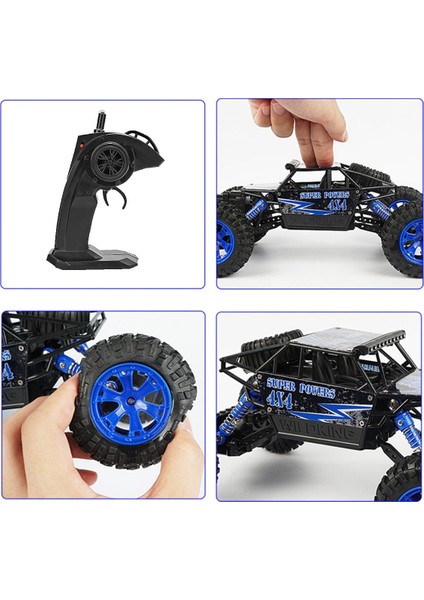 1:18 Rock Crawler 4 Çeker Kumandalı Şarjlı Arazi Aracı