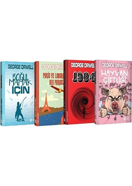 George Orwell Seti - 4 Kitap Takım - George Orwell