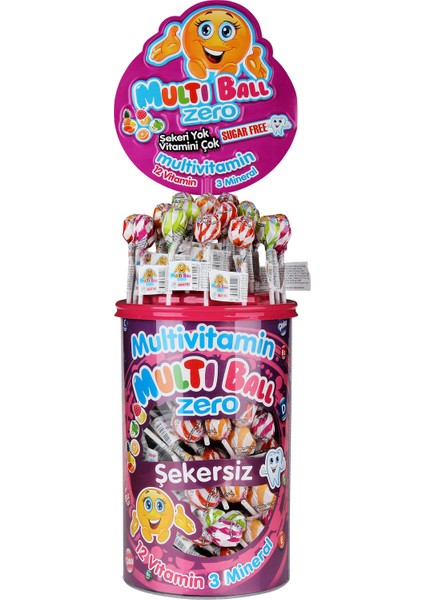 ZERO ŞEKERSİZ LOLIPOP MULTİVİTAMİN