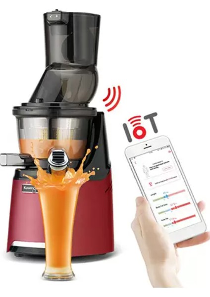 MOTIV1 DR Healthfriend Smart Slow Juicer Kırmızı