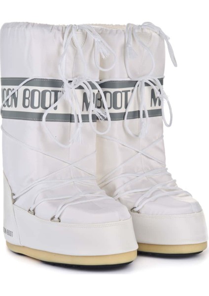 Beyaz Kız Çocuk Kar Botu 14004400-006 Moon Boot Nylon White (23-34)