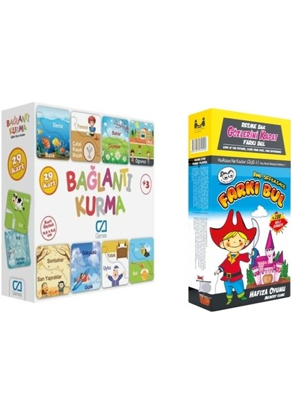 Bağlantı Kurma + Redka Farkı Bul 2'li Set