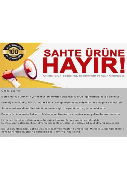 Motek Mop Yedek Püskül Yedek Başlık 10'lu