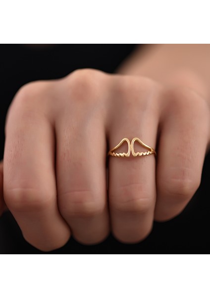 Ayyıldız Kuyumculuk Kadın Melek Altın Yüzük