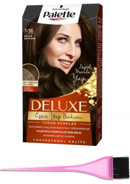 Palette Saç Boyası 7-36+Boyama Fırçası