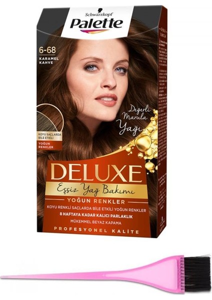 Palette Saç Boyası 6-68+Boyama Fırçası