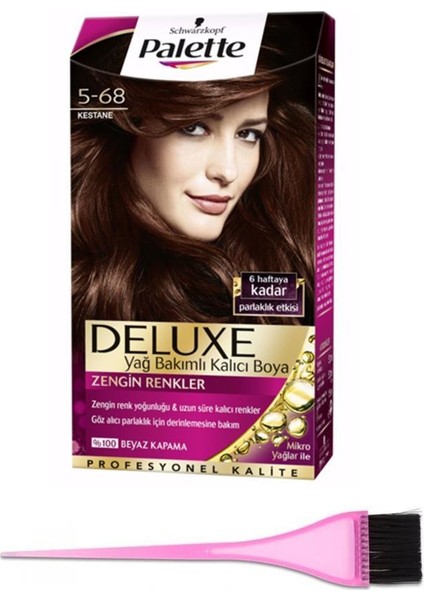 Palette Saç Boyası 5-68+Boyama Fırçası