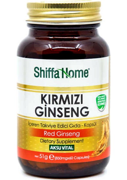 2 Adet Aksuvital Kırmızı Ginseng 850 mg 60 Kapsül fiyatları