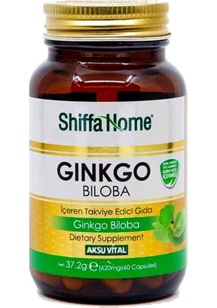 3 Adet Aksuvital Ginkgo Biloba 620 mg 60 Kapsül