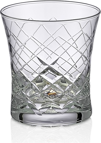 Roya Home Bianca Kesme El Dekor Yaldızlı 6 Adet Desenli Su Bardağı Takımı