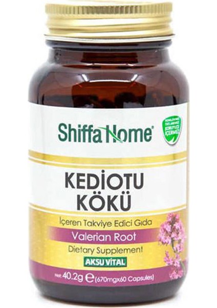 3 Adet Aksuvital Kediotu Kökü 670 mg 60 Kapsül