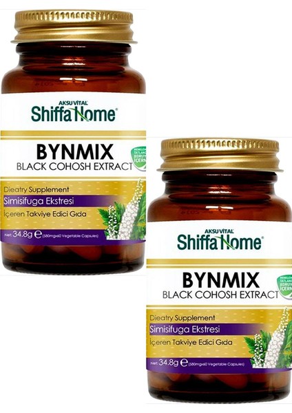 2 Adet Bynmix Civan Perçemi 580 mg 60 Kapsül