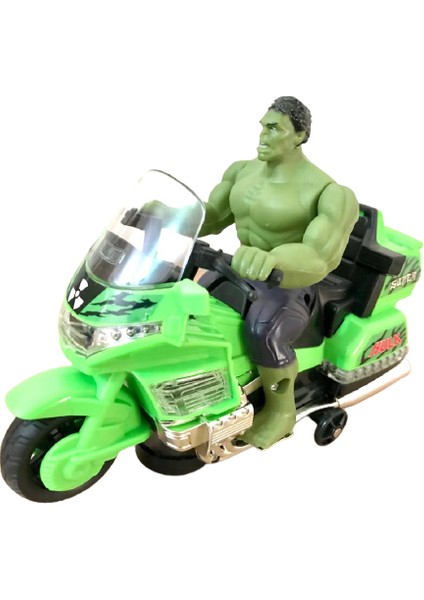 Pilli Sesli Işıklı Yeşil Dev Hulk Motor