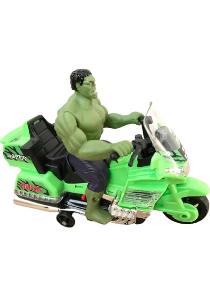 Pilli Sesli Işıklı Yeşil Dev Hulk Motor