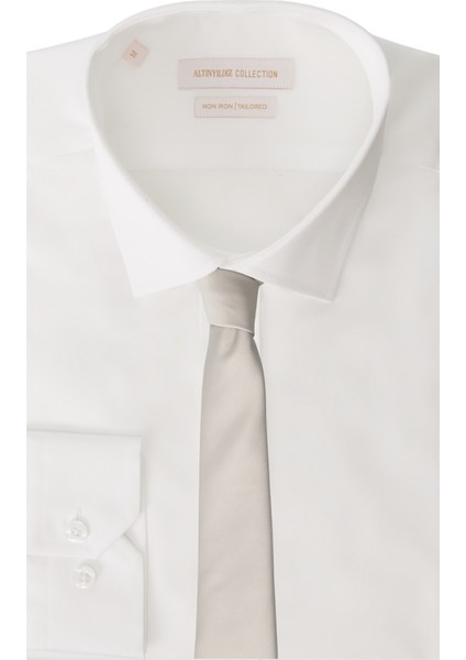 ALTINYILDIZ CLASSICS Erkek Gri Gri Nano Kravat modelleri