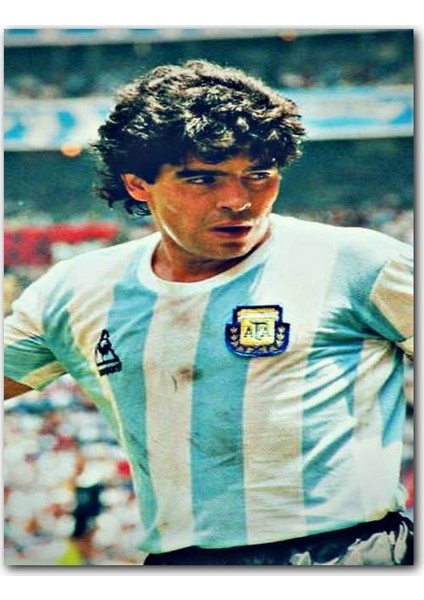 Ahşap Tablo Diego Maradona Arjantin Milli Takımında