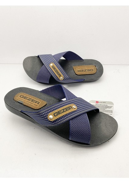 Erkek Çapraz Terlik Modeli - Lacivert modelleri