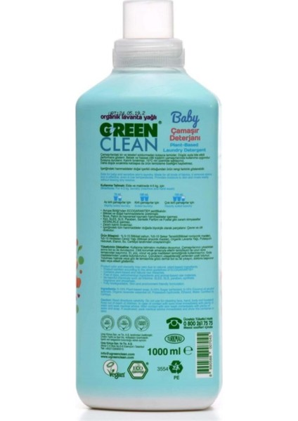 Green Clean Baby Bitkisel Çamaşır Deterjanı 1000 ml