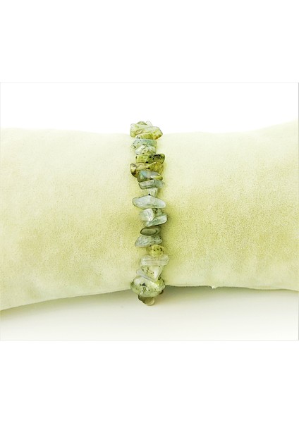 Labradorit Kırık Taş Örme Bileklik