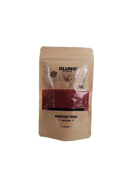 Gluno Glutensiz Pancar Tozu 100 gr