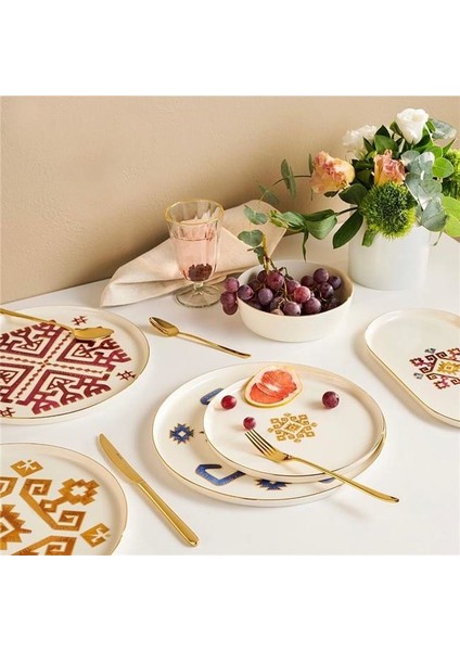 Arabesque Desen5 Tabaklı Kahve Fincanı