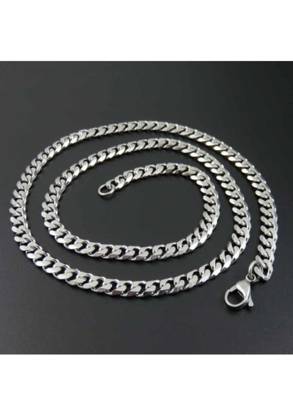 Unisex Salaş Zincir Kolye 50 cm