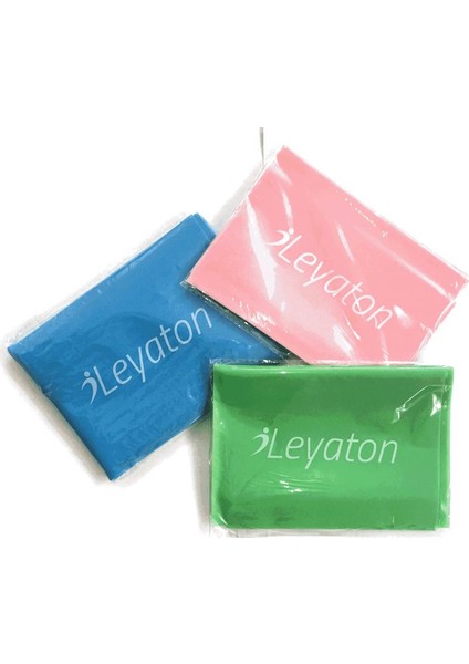Pilates Lastiği Pilates Bandı 3'lü Set 120X15 cm