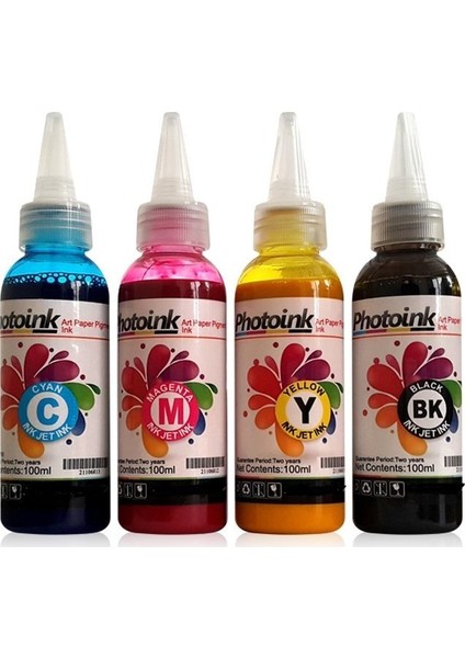 Surecolor SC-F500 uyumlu 100ml Sublimasyon Mürekkep 4 Renk