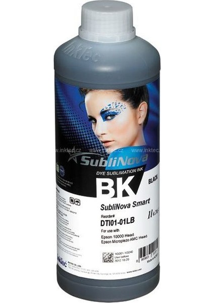 Inktec Sublinova Sublimasyon Mürekkebi 1 Litre Siyah