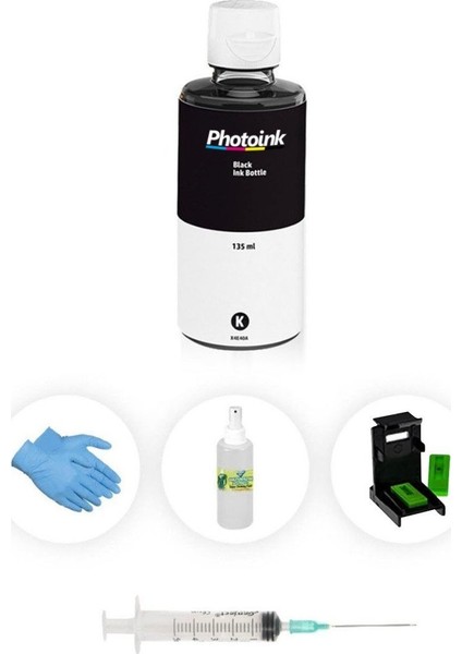 Smart Tank 500 515 530 513 519 Plus Kartuş Dolum Seti Siyah