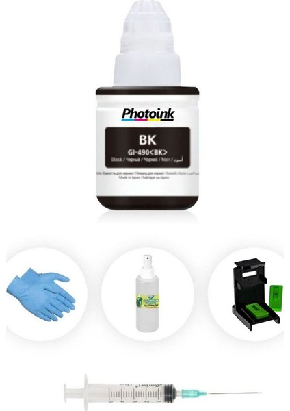 Canon E514 Plus Kartuş Dolum Seti Siyah