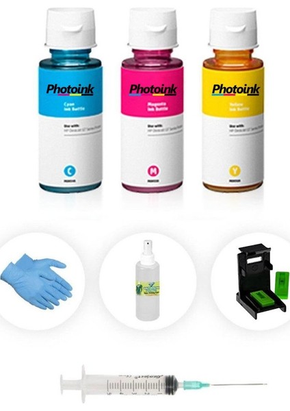 Photosmart C 5280 Plus renkli kartuş dolum seti 3 Renk