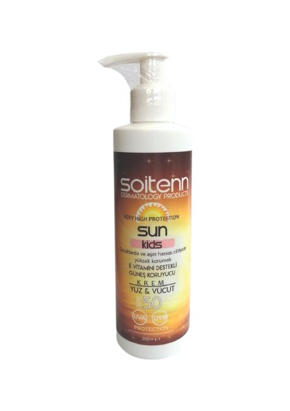 Sun Hassas Spf 50 Yüz & Vücut Için Güneş Koruyucu Krem 200 ml